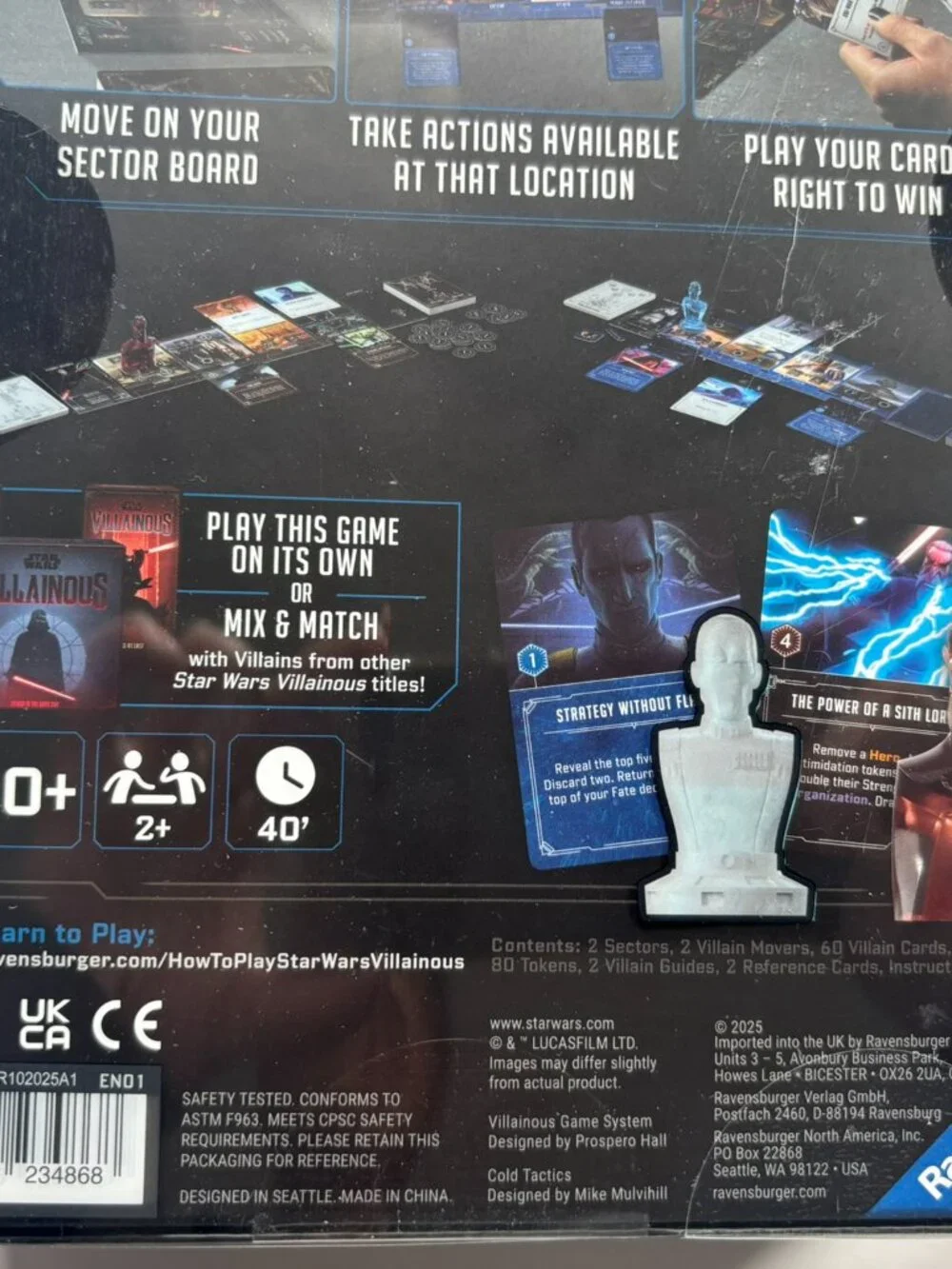 NEW Ravensburger Villainous Star Wars Cold Tactics & Disney Treacherous Tides